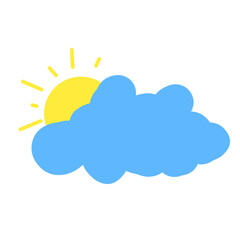 Partly Cloudy Weather Icon art