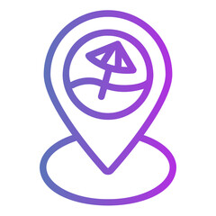location Gradient icon