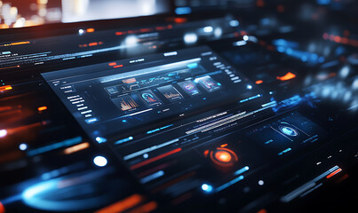 3D abstract visuals and futuristic elements isolated on black, designed for versatile commercial use across technology, minimal, sci-fi, and eco concepts