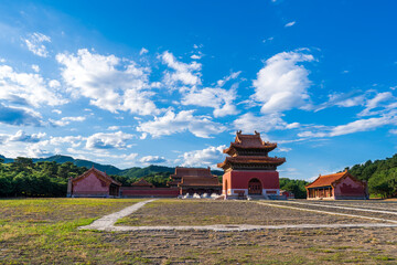 China in the qing dynasty emperor mausoleum, clear dongling