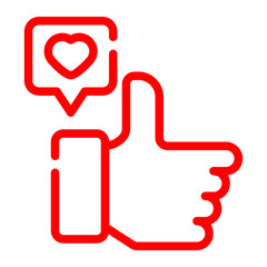 Obraz premium like icon