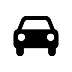 Car private hire car signage icon with transparent background representing ride hailing vehicle and transportation service

