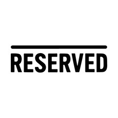 Fototapeta premium Reserved parking lot signage icon with transparent background representing designated parking space and vehicle reservation 