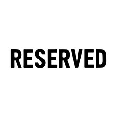 Reserved parking lot signage icon with transparent background representing designated parking space and vehicle reservation
