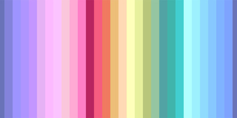 The pastel color collection, color spectrum bar background. Basic RGB