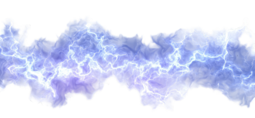 An abstract image resembling a stylized map or landmass filled with electric blue lightning-like patterns against a black background