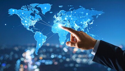 Global Network Connections A Visual Representation of Interconnectedness Worldwide, Connectivity & Digital Era