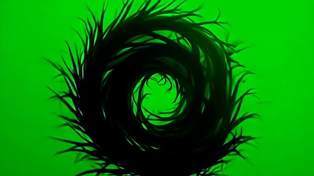 find adenine newfangled property of visuals with drop air forge disturbance muzzy conceptual outline that coil quickly inward counterpoint tints of greens and contraband along adenine