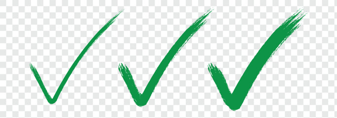 Brush stroke approved symbols. checkmark sign vector illustration, hand drawn tick sign collection. eps 10 © Hike Studio 444