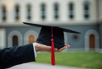 graduation man with diploma