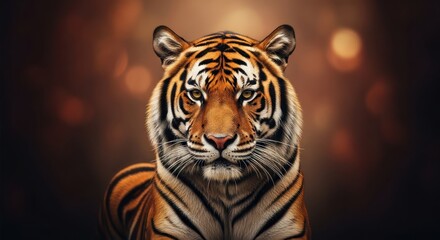 Fototapeta premium Buddhist novice boy, serene expression, golden hour light, rural setting.