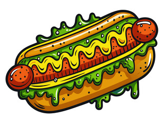 hot dog illustration