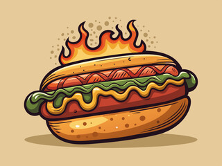 hot dog illustration