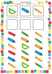 Educational Patterns Worksheet Collection for Kids