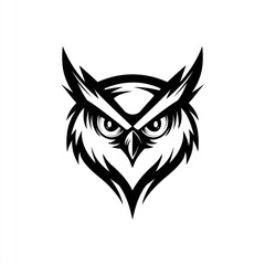 Fototapeta premium Sharp Owl Head Graphic