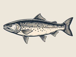 salmon illustration