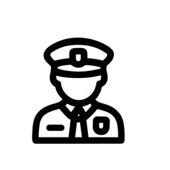 Police icon set