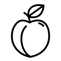 apricot fruit icon