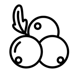 blueberry fruit icon design
