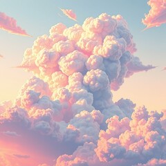 colorful clouds over blue sky