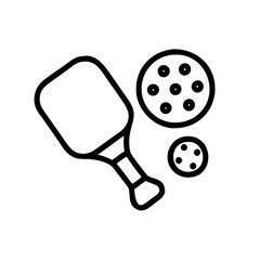 Simple line art of sausage slices and meat silhouette