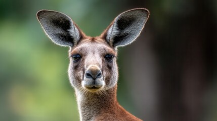 Fototapeta premium Close-up portrait of a kangaroo.