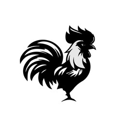 simple rooster icon vectors illustration
