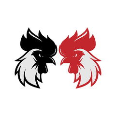 rooster symbol icon vectors design