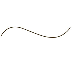 A smooth, curved solid brown line, perfect for minimalist design projects and as an elegant background or decorative element.