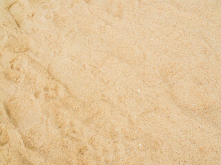 Nature travel background, sand beach close up texture summer desert zen garden coast ocean for vacation, hot tropical scene nature, holiday dune pile dry brown heap