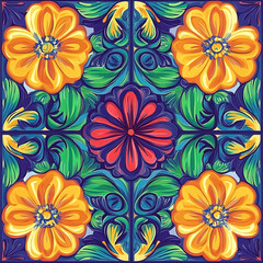 Seamless tile patterns combining cultural, modern, and botanical inspirations for commercial vector.