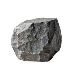 Rough Basalt Stone Displayed with Textured Surface and Natural Fissures