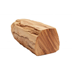 Rustic Teak Log Decorative Piece Showcasing Natural Wood Grain Texture