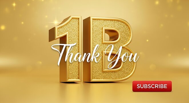 Thank you 1b subscribers with gold numbers