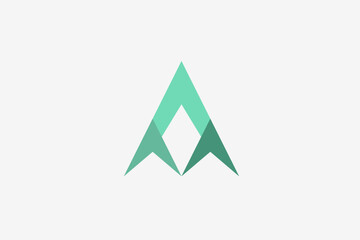 Three arrow up technology logo
