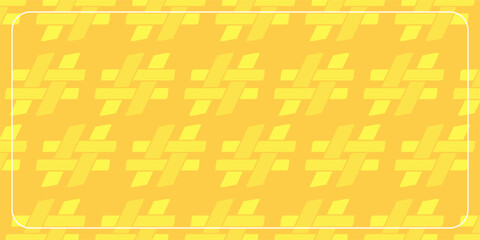 Yellow-orange background with hashtag pattern. Template design for banners, posters, greeting cards, and social media.