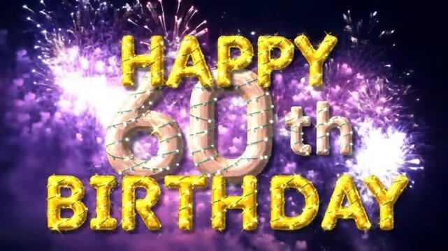 Festive 60th Birthday Celebration with Fireworks