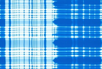 Indigo blue shibori tie-dye horizontal stripes Seamless summer batik textile pattern Japanese style variegated swatch, wallpaper, abstract