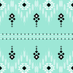 Ethnic abstract background. Seamless pattern in tribal, folk embroidery, and Thai style. Aztec geometric art ornament print.Design for carpet, wallpaper, clothing, wrapping, fabric, cover, textile 