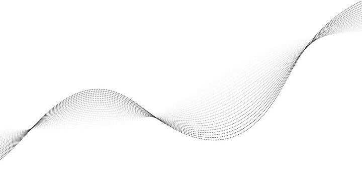 Abstract Waveform Dot Swirls on White	 - Powered by Adobe