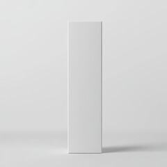 Blank white rectangular box against a neutral background.