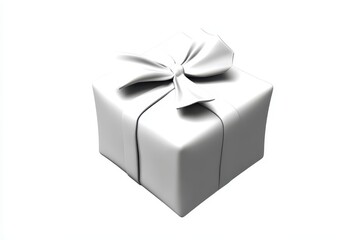 A gift box with a tied ribbon.