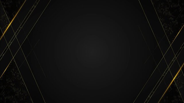 Holiday abstract background golden lines animation. Shiny light motion. Luxury theme greeting card design. luxury background with golden lines . Gold polygonal random network shine glitter design.