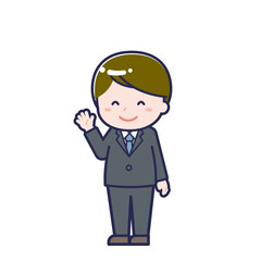 会社員／ななめ／男性 10