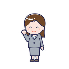 会社員／ななめ／女性 10