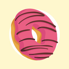 Flat Vector Donuts Illustration