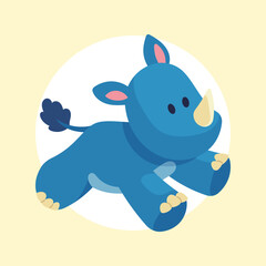 Flat Vector Animal Dolls Illustration