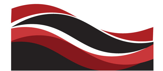 Abstract red waves are flowing on black and white background. red line background curve element. Suit for business, cover, header, wallpaper, corporate, website, flyer
