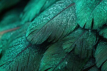 Blurry green feather texture