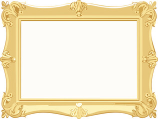 vector line art antique gold picture frame, old painting frame cut out.border, damask, doodle, elegant, feminine, flourish, gold, graphic, iconic, invitation, ornament, ornate, picture, rich, wealthy,